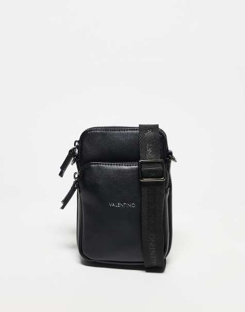 Bandolera negra con bolsillo delantero Horizon de Valentino - view 1