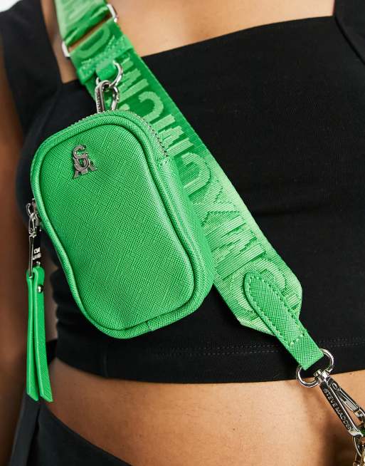 Bandolera verde con correa de cadena BVital de Steve Madden, 2 de 4