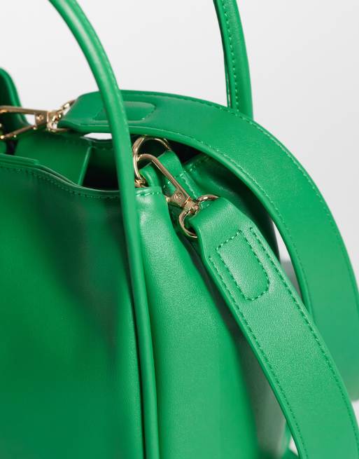 Bandolera verde estilo bombonera de cuero sintético de ASOS DESIGN, 3 de 4
