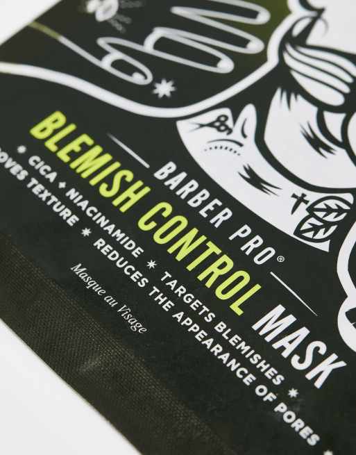 Barber Pro – Blemish Control – Maseczka w płachcie do twarzy z cica i niacynamidem, 3 z 4