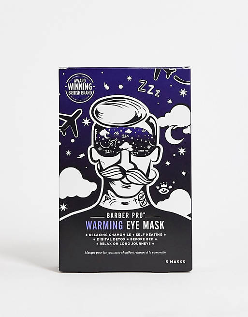 Barber Pro - Confezione da cinque maschere occhi da notte riscaldanti