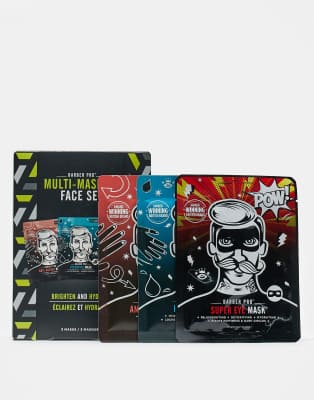 Barber Pro Multi Masking Face Set - Worth £16-No colour