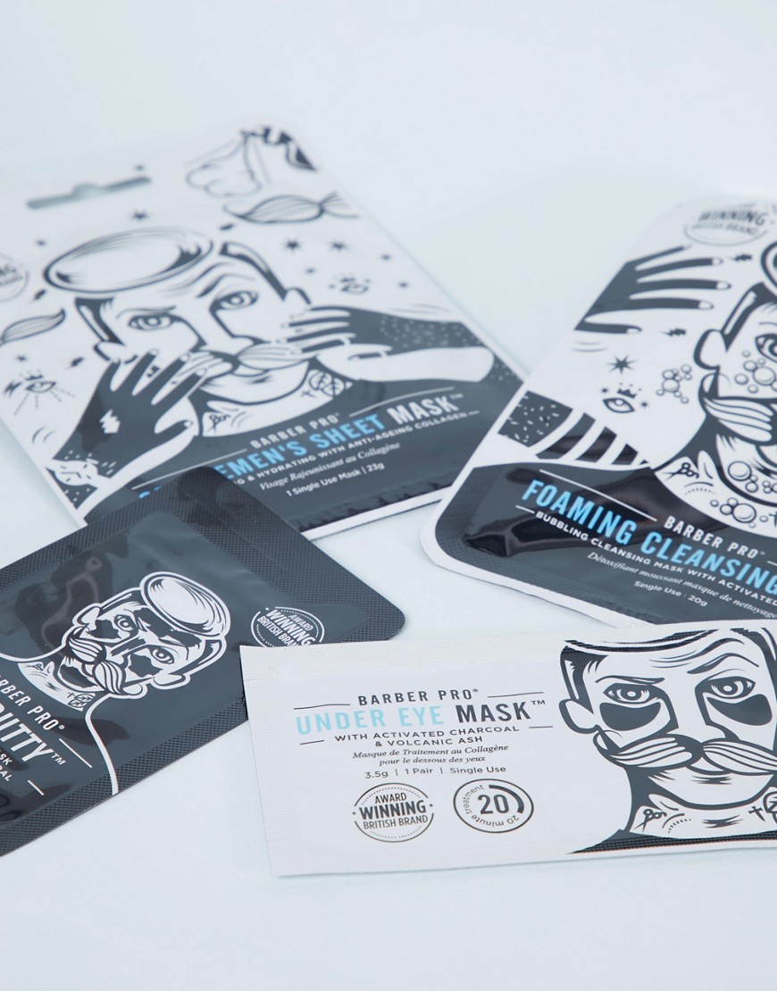 Barber Pro – Skin Revival Mask Set – Ansiktsmask-Ingen färg