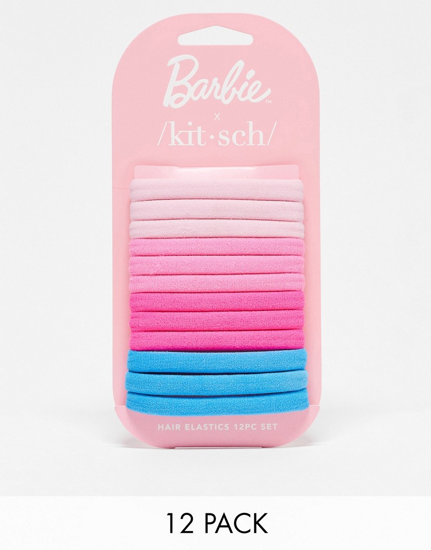 barbie x kitsch - 12 elastici per capelli in nylon-nessun colore