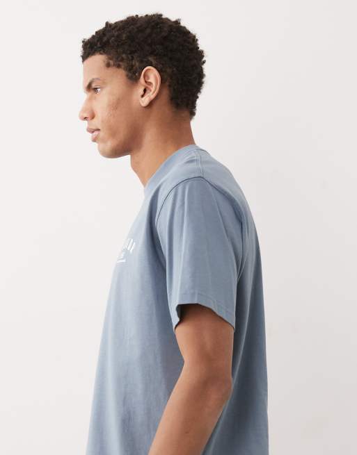 Barbour 1956 graphic oversized t-shirt with back print in washed blue, 4 of 5