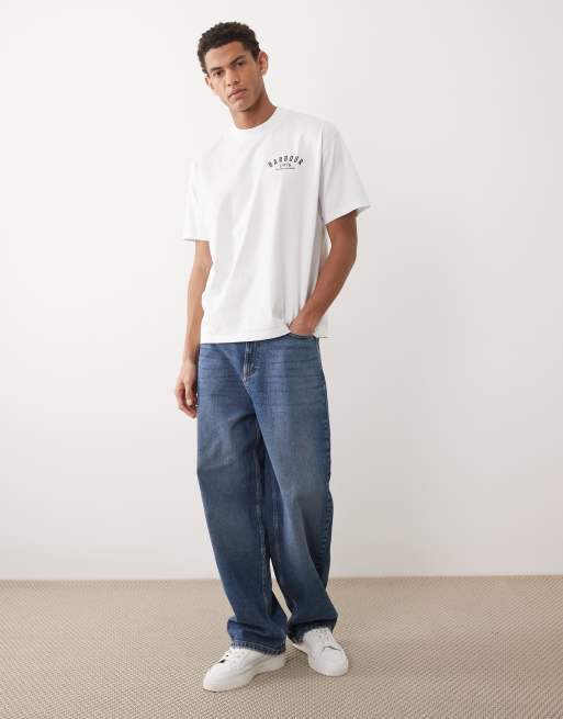 Barbour 1976 graphic oversized t-shirt  with back print in white, 2 of 5