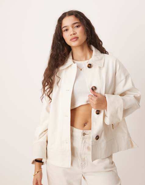 Barbour abbey casual jacket in neutral - view 1