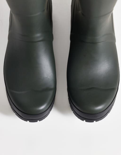 Barbour – Abbey – Hohe Gummistiefel mit Logo in Oliv, 4 von 4