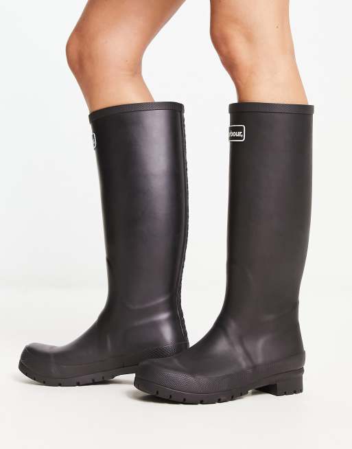 Barbour - Abbey - Regenlaarzen met logo in zwart, 3 van 4