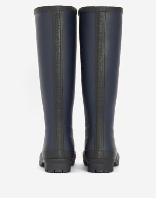 【Barbour】Abbey tall wellington boot with logo detail Barbour Barbour Abbey wellington boot with logo detail in
