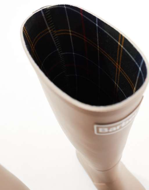Barbour Abbey tall wellington boots in stone exclusive to asos, 4 of 4