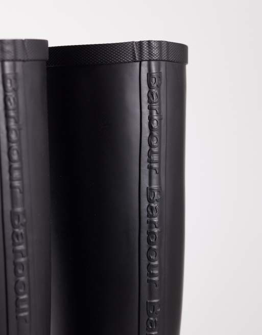 Barbour Abbey wellington boot with logo detail in black, 3 of 4