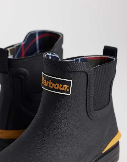 Barbour Abbeyfield packable welly boots in black, 3 of 5