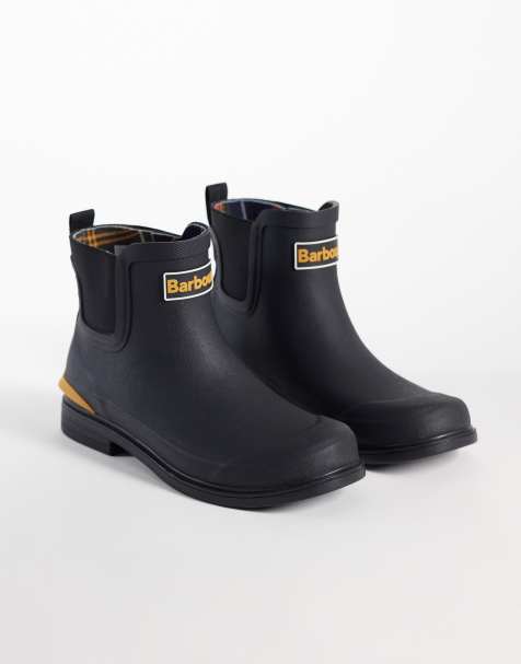 Barbour Abbeyfield packable welly boots in navy - view 1