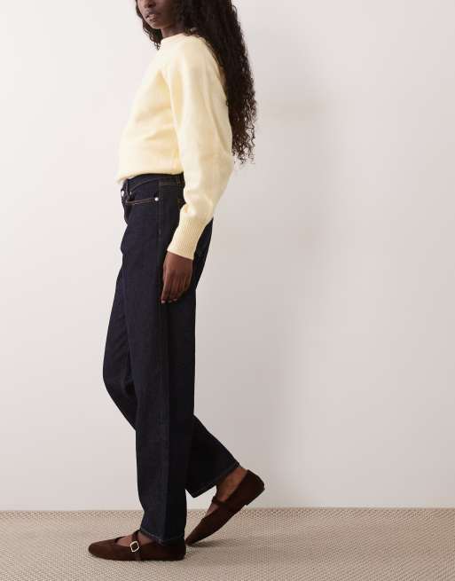 Barbour Adalyn straight leg denim jeans in indigo blue, 6 of 6