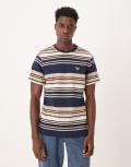 [Barbour] Barbour Aickmen tailored striped t-shirt in navy Chest 40 navy