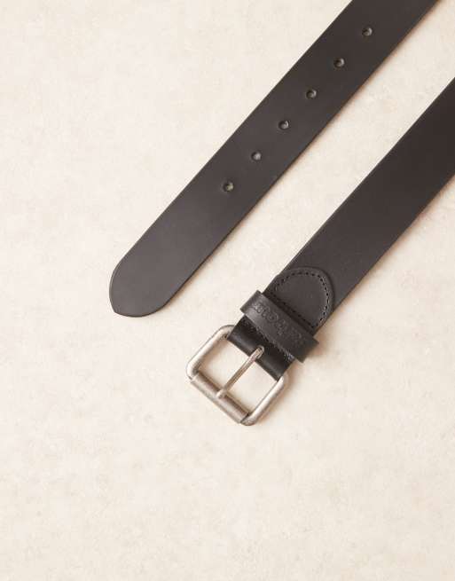 Barbour Allanton leather belt in black - BLACK, 3 of 3