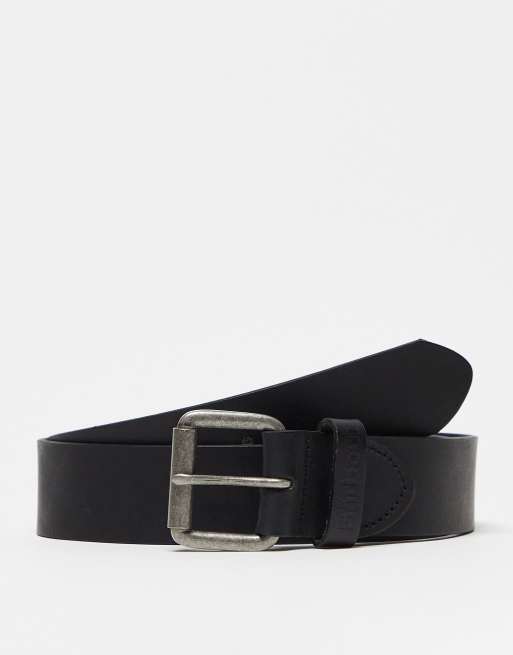 Barbour Allanton leather belt in black | ASOS