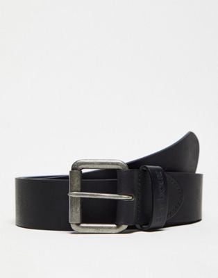 Barbour Allanton leather belt in black