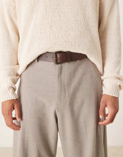 Barbour Allanton leather belt in brown - BROWN, 2 of 3
