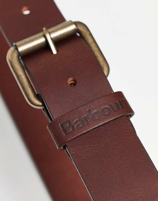 Barbour hot sale brown belt