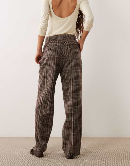 Barbour Amryn co-ord straight leg tailored trousers in black/grey/white, 4 of 5