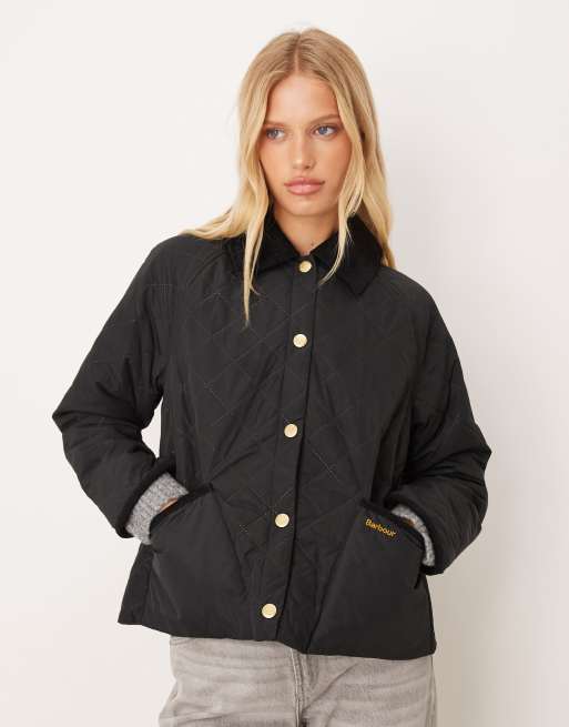 Barbour Anise quilted jacket in black/ancient - BLACK