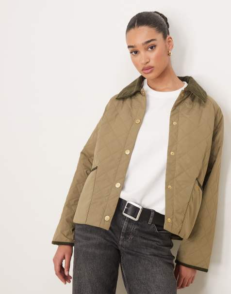 Barbour Anise quilted jacket in dusky green / ancient - view 1