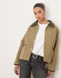 [Barbour] Barbour Anise quilted jacket in light dark green/ancient 14 Dusky Green