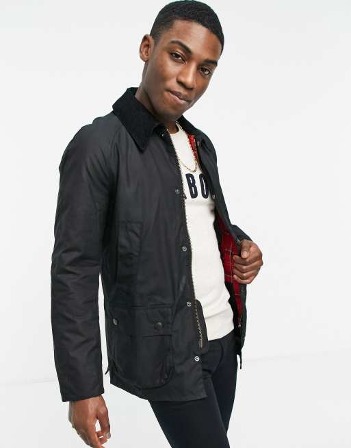 Barbour - Ashby - Veste cirée - Noir