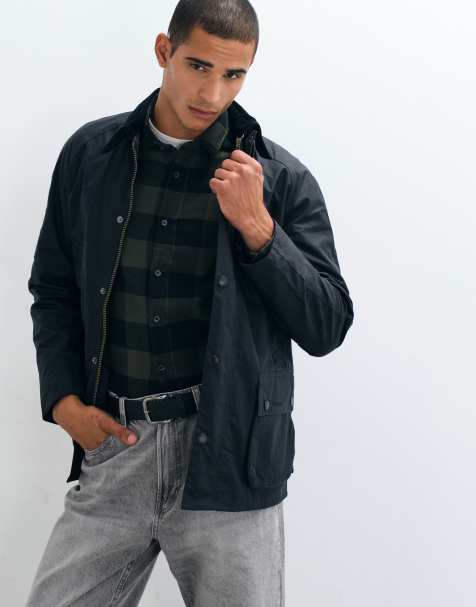 Barbour – Ashby – Wachsjacke in dunklem Marineblau - view 1
