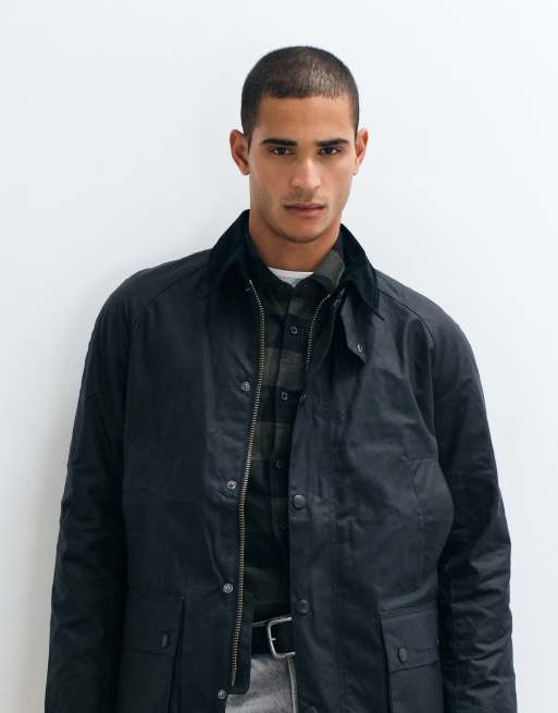 Barbour – Ashby – Wachsjacke in dunklem Marineblau, 2 von 5