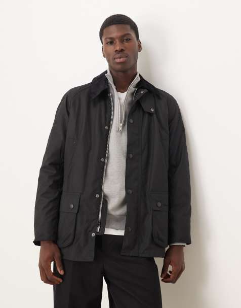 Barbour Ashby wax jacket in black/classic  - view 1