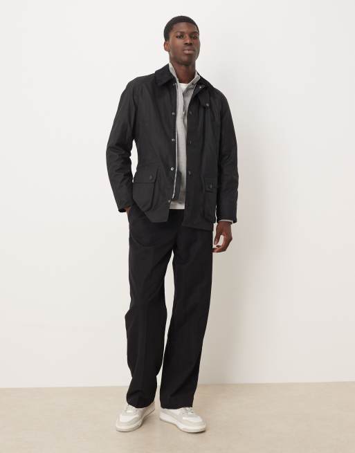 Barbour Ashby wax jacket in black/classic, 3 of 5