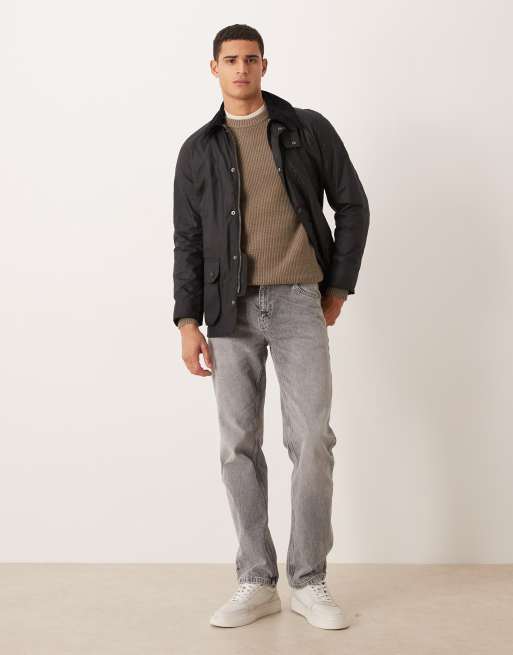 Barbour Ashby wax jacket in dark navy, 2 of 5