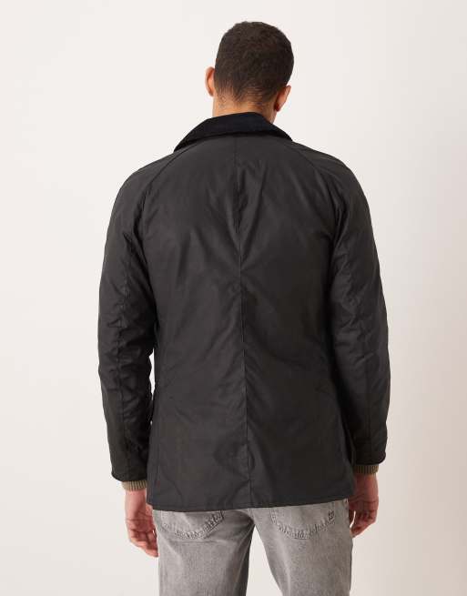 Barbour Ashby wax jacket in dark navy, 3 of 5