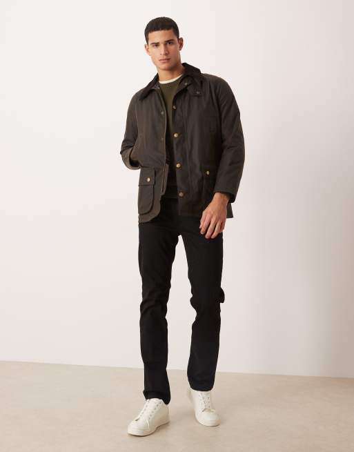Barbour Ashby wax jacket olive ASOS
