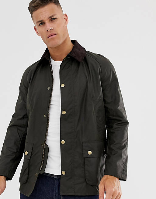 Barbour Ashby Waxed Cotton Field Jacket, Olive | lupon.gov.ph