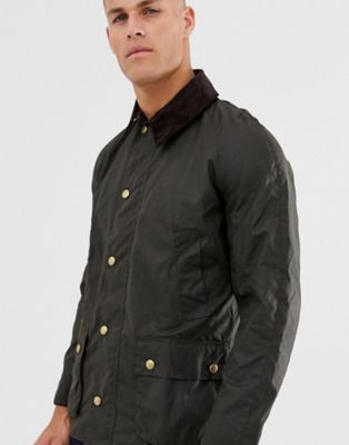 Barbour Ashby wax jacket olive | ASOS