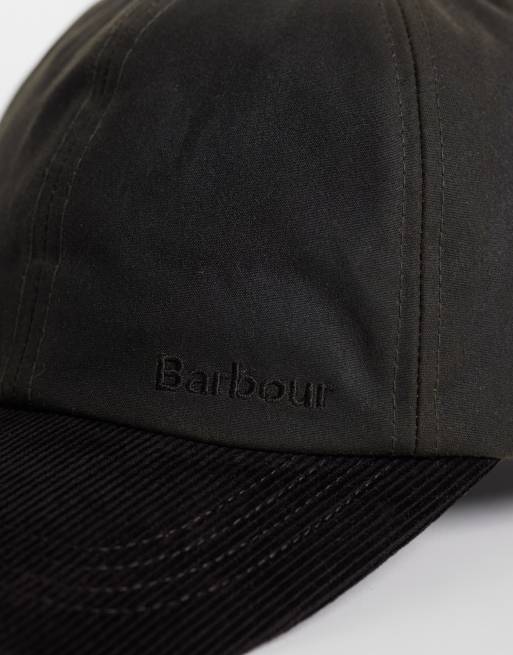 Barbour Ashy wax cap with contrast peak in dark brown, 2 of 3