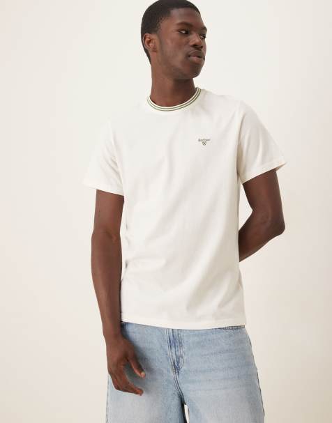 Barbour Austwick t-shirt in whisper white - WHITE - view 1