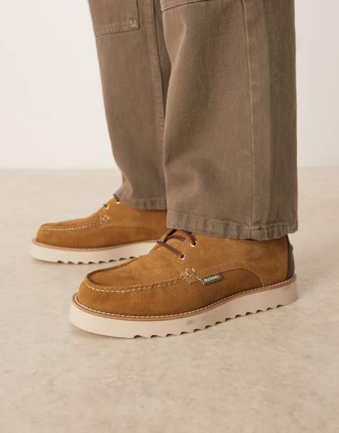 Barbour Aydon derby shoe in toffee suede - STONE - view 1