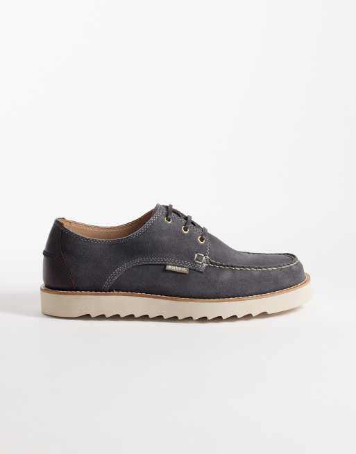 Barbour Aydon Derby suede lace up shoe in slate grey, 2 of 5