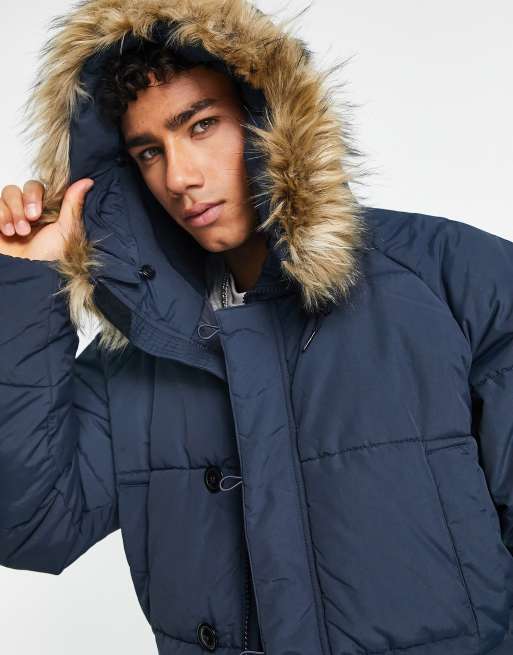 Barbour parka store fur hood