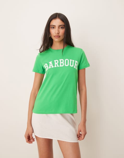barbour bailey t-shirt in kelly green - view 1