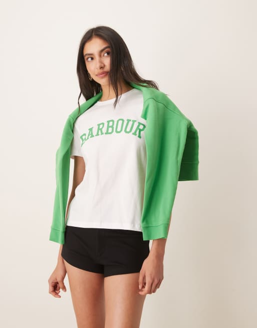 barbour bailey t-shirt in white
