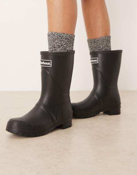 Barbour Banbury mid welly in black - BLACK - view 1