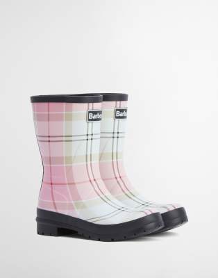  Banbury tartan mid wellington boots 