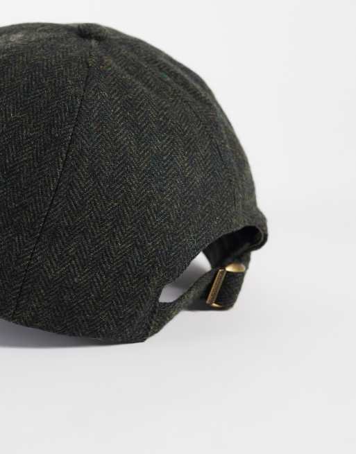 Barbour Barlow wool blend logo cap in green, 3 of 3