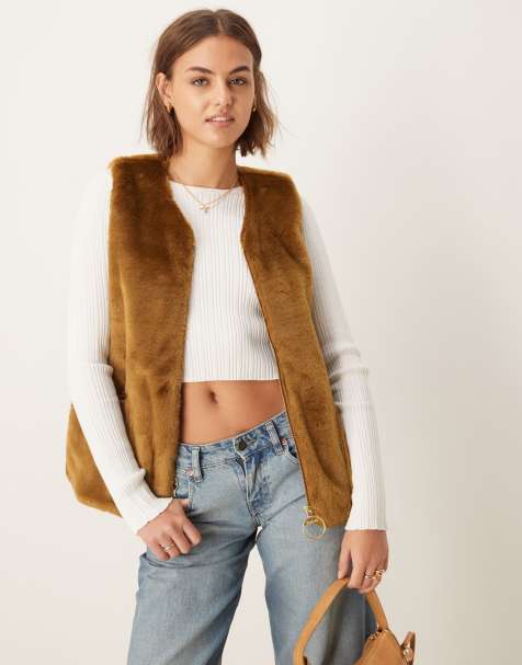 Barbour Barn vest in brown/gold - view 1
